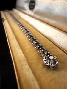 Bracciale  tennis  con  Diamanti  Blu